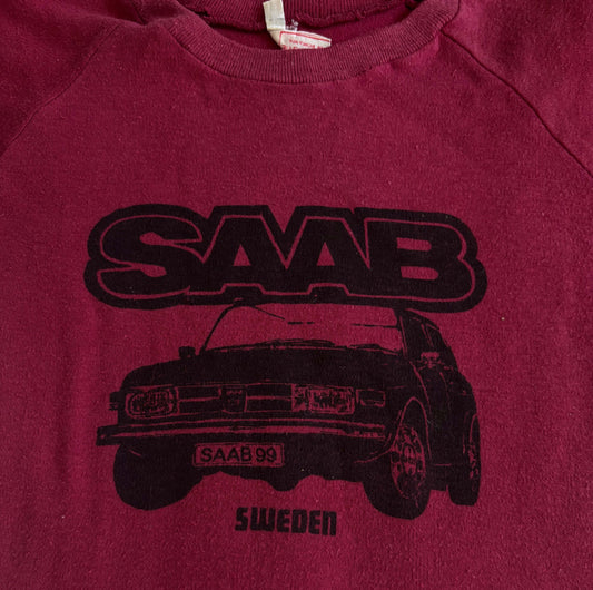 1970s SAAB raglan tee