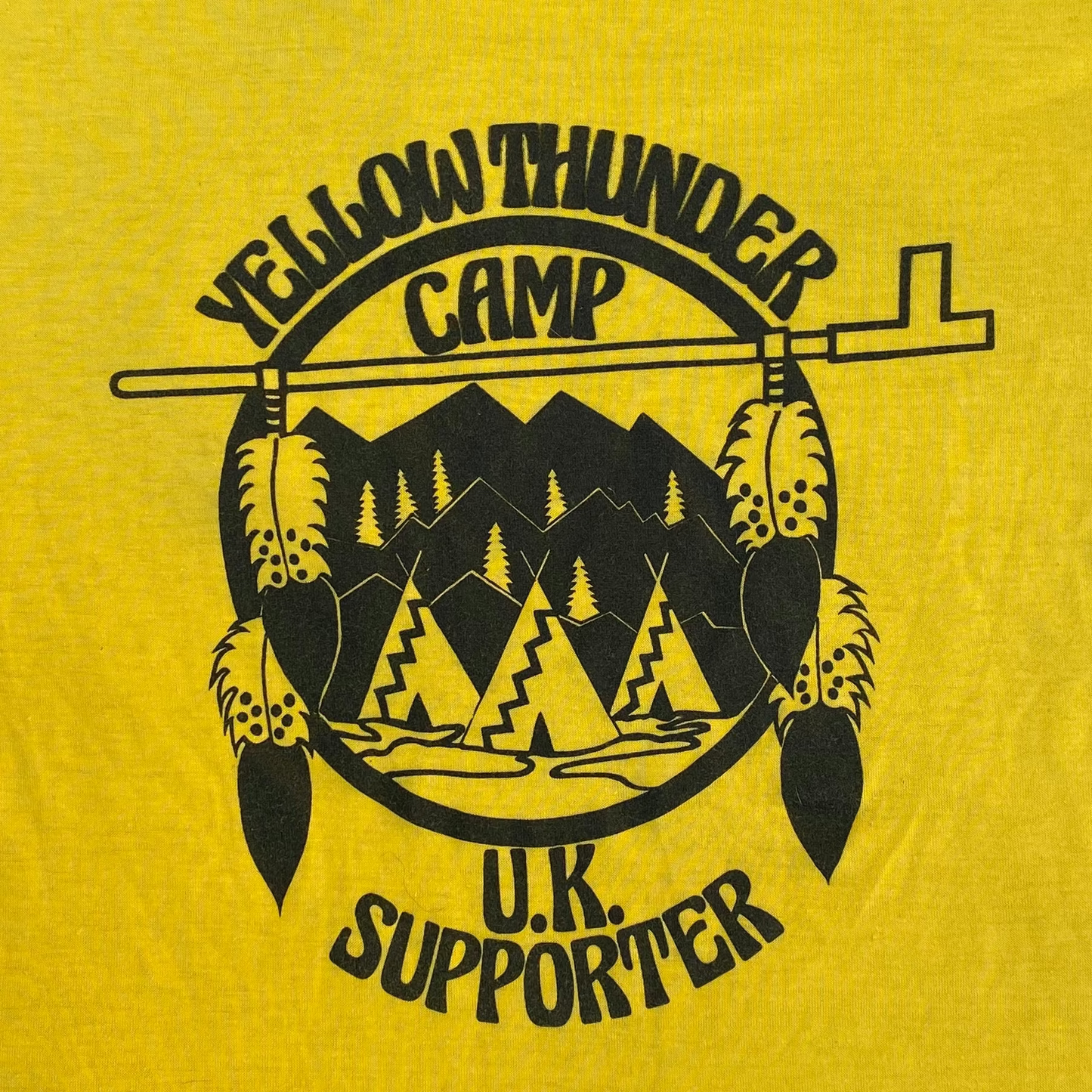 1980s Yellow Thunder Camp supporter