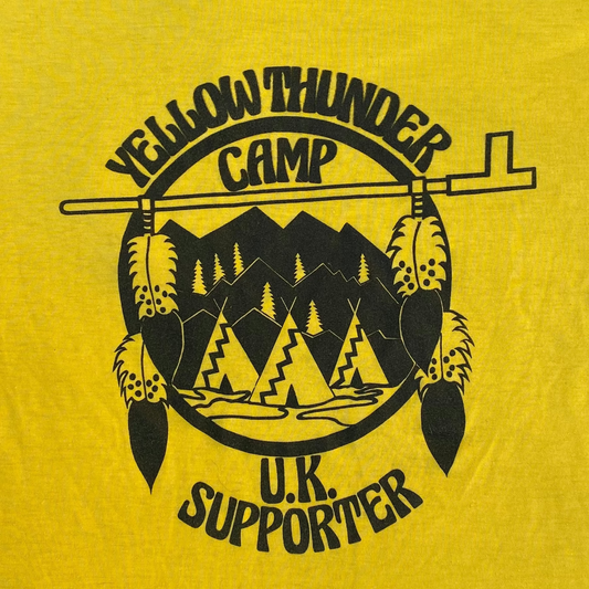 1980s Yellow Thunder Camp supporter