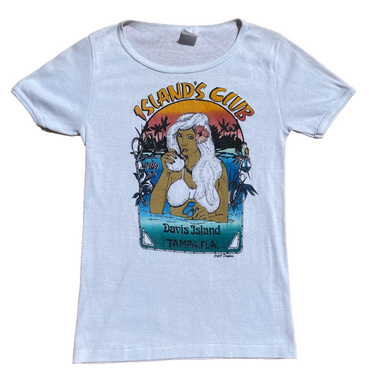 1970s island Club Graphic Tshirt