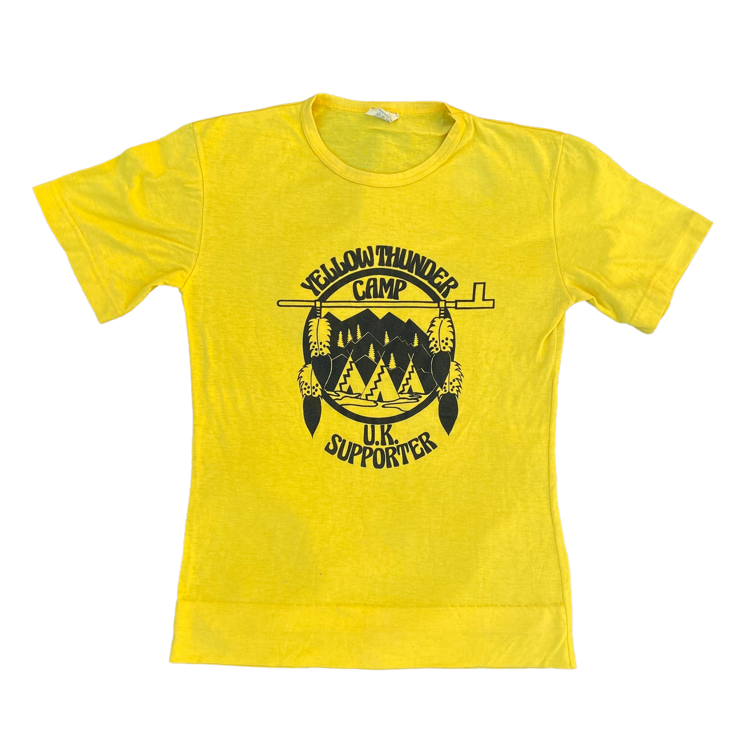 1980s Yellow Thunder Camp supporter
