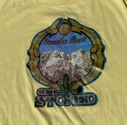 1970s Glitter print Stoned