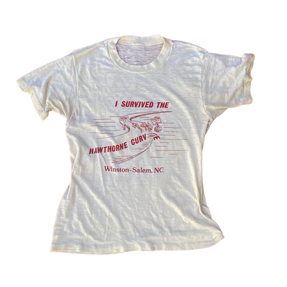 I survived the Hawthorne Curve 1970s tshirt